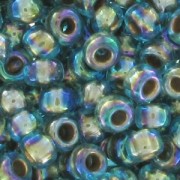 Toho Seed beads 11/0 TO11R995 - Raimbow Aqua Gold Lined|raw }}