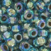 Toho Seed beads 11/0 TO11R995 - Raimbow Aqua Gold Lined
