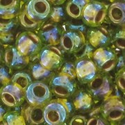 Toho Seed beads 11/0 TO11R996 - Raimbow Peridot Gold Lined x8g