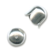 925 Sterling Silver tulip-shaped end caps 7mm x1|raw }}