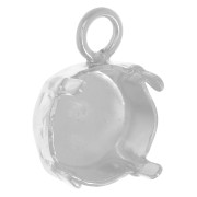 925 Sterling Silver Pendant setting 1028/1088/1122 8mm x1|raw }}