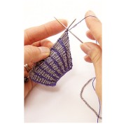 Bead Knitting Needle - short 1.3 mm x2