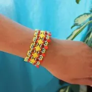 Star Beads glass beads by Perles & Co 11x11 mm Opaque Fir Green Bronze x30