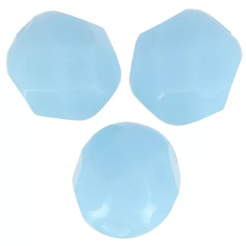 Fire Polished faceted round beads 4mm Opaque Sky Blue x50