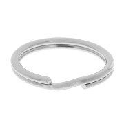 Split ring 20 mm Rhodium tone x1|raw }}