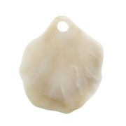 Shell pendant in cellulose acetate 14x17mm Natural effect Beige/Brown x1|raw }}