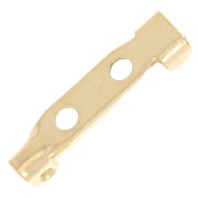 Pin back 19 mm for DIY jewelry creation - Gilded with fine 24K x1|raw }}