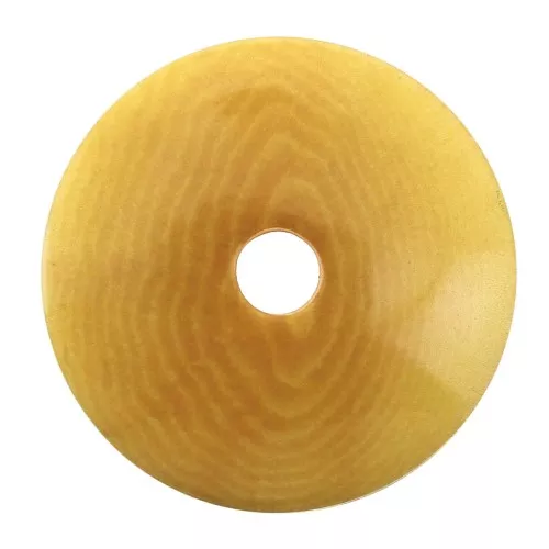 Flat tagua disk 20 mm Saffron x1