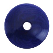 Flat tagua disk 20 mm Navy Blue x1|raw }}