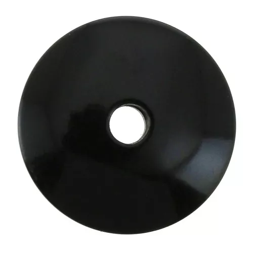 Flat tagua disk 20 mm Black x1