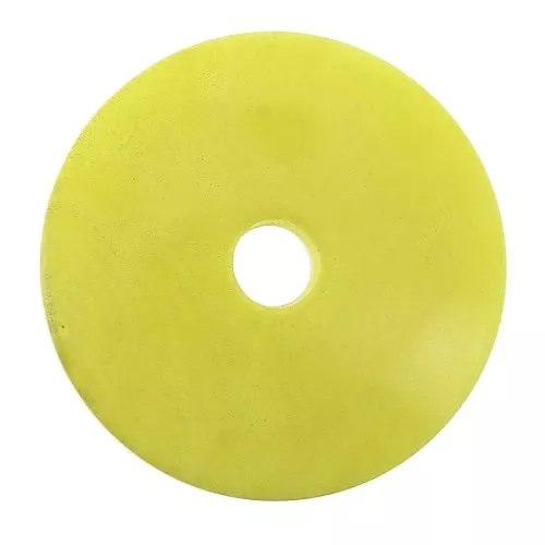 Flat tagua disk 20 mm Lemon Yellow x1