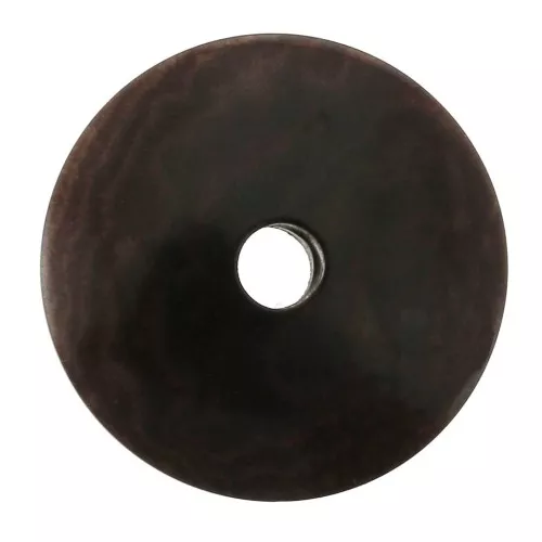Flat tagua disk 20 mm Brown x1
