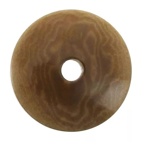 Flat tagua disk 20 mm Light Brown x1