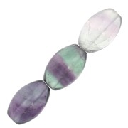 Beads Fluorite olive-shaped beads 12x8mm x5|raw }}