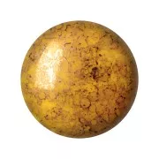 Glass Cabochon by Puca® 18 mm Opaque Jonquil Bronze x1