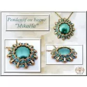 Glass Cabochon by Puca® 18 mm Opaque Jonquil Bronze x1