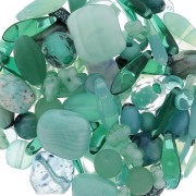 Czech glass beads assortment green turquoise x50g|raw }}