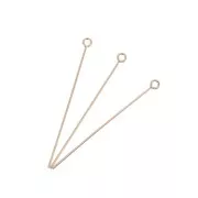 Eye Pin 38x0,60 mm Rose Gold filled x10