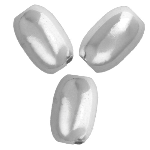 Silver Olives 4,5x3 mm x10
