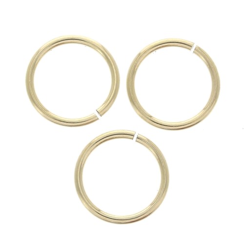 Gold filled 8x0.76 mm jumprings open x10