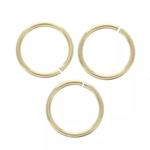 Gold filled 8x0.76 mm jumprings open x10
