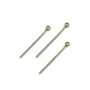 Eye pin 25x0.7mm soft bronze color x50