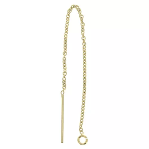 Gold filled Ear thread 80 mm x2