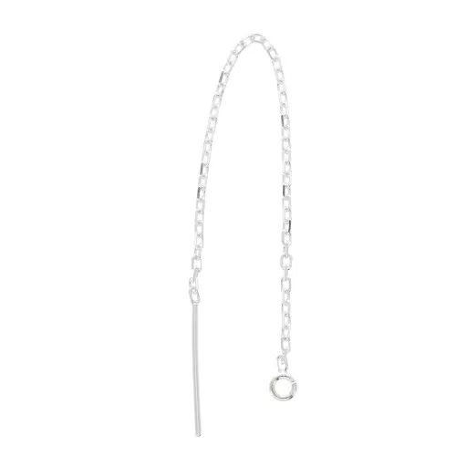 925 Sterling Silver Earthread 80 mm x2