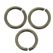 9x1.2mm Open Jump rings - Made in Europe - Bronze Tone x25|raw }}