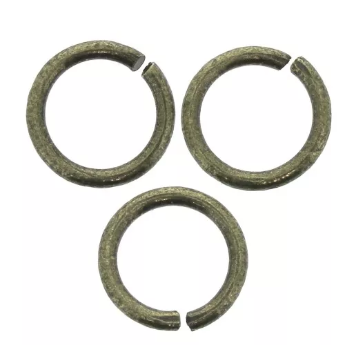 9x1.2mm Open Jump rings - Made in Europe - Bronze Tone x25