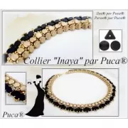 Glass beads Ilos® by Puca® 5x5 mm Turquoise x10g