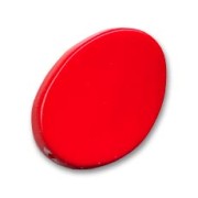 Twisted flat olive 25x18mm Red x1