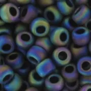 Toho Seed beads 11/0 TO11R86F - Opaque Frosted Rainbow Iris x8g