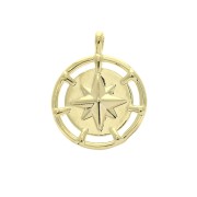 North Star pendant/charm 16 mm Gold Tone x1|raw }}