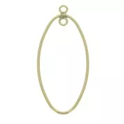 Gold-filled oval spacer 2 loops 32 mm  x1