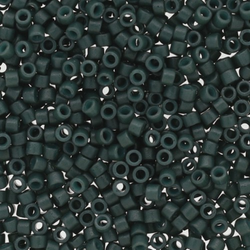 Miyuki Delica Duracoat 11/0 DB2358 - Opaque Dyed Evergreen x8g