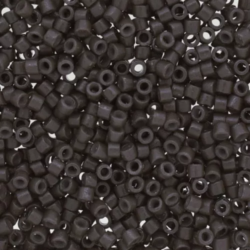 Miyuki Delica Duracoat 11/0DB2368 - Opaque Dyed Charcoal x8g
