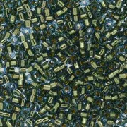 Miyuki Delica 11/0 DB2523 - 24kt Gold Lined Light Blue x5g