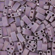 Miyuki Half Tila Beads 5x2.3x1.9 mm  HTL-410FR - Matte Opaque Mauve AB x10g