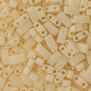 Miyuki Half Tila Beads 5x2.3x1.9 mm  HTL-491 - Ivory Pearl Ceylon Luster x10g|raw }}