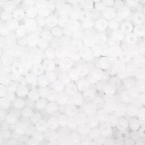 Preciosa Seed Beads 11/0 2 mm - White Opal x20g