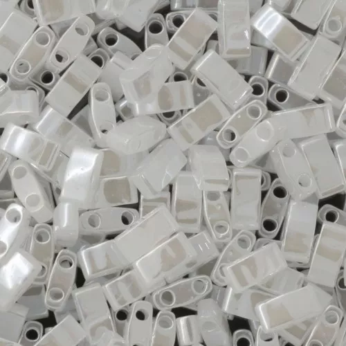 Miyuki Half Tila Beads 5x2.3x1.9mm HTL-511 - Crystal Ceylon x10g
