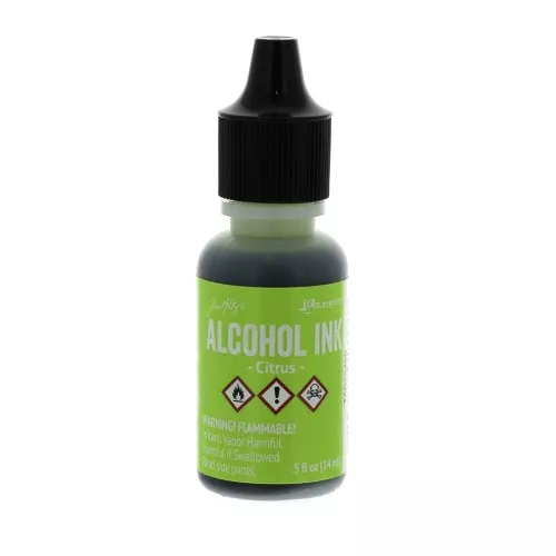 Adirondack Transparent Ink with Alcohol by Tim Holtz 14ml Citrus x1