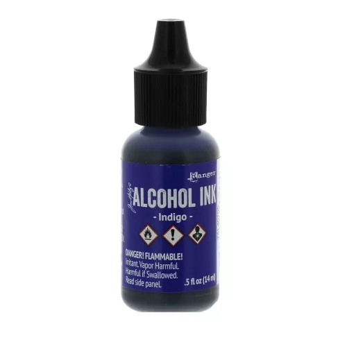 Adirondack Transparent Ink with Alcohol by Tim Holtz 14ml Indigo x1