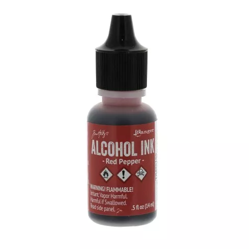 Adirondack Transparent Ink with Alcohol by Tim Holtz 14ml Red Pepper x1