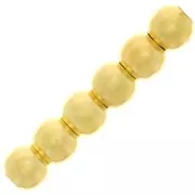 3 mm Round Beads - Gold-Plated 925 Sterling Silver x50