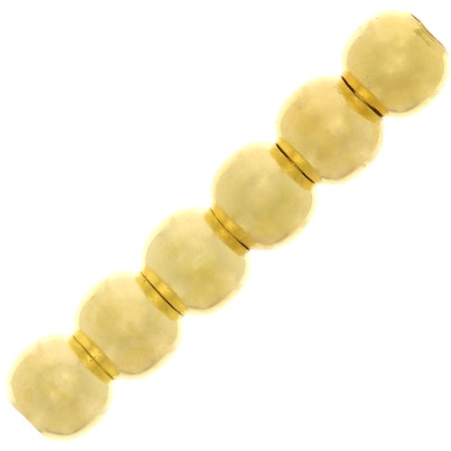 3 mm Round Beads - Gold-Plated 925 Sterling Silver x50