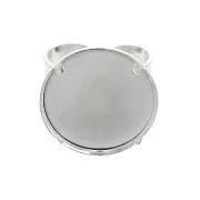 925 Sterling Silver ring with 20mm setting x1