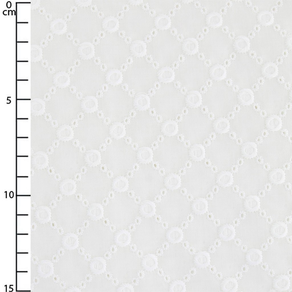 English tcnuh fabric round pattern white x10cm perles co English tcnuh fabric round pattern white x10cm perles co