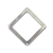 925 Sterling Silver Diamond spacer 24mm x1